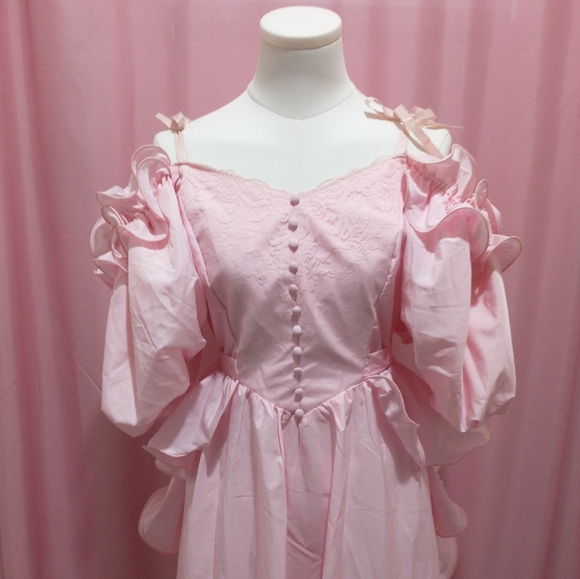 Vintage 1960s Pink Princess Dress - Picture 11 of 13
